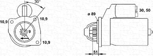 Magneti Marelli 943252235010 - Стартер avtokuzovplus.com.ua