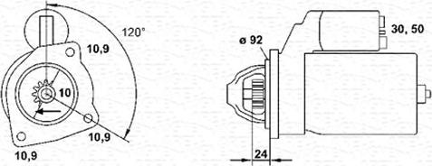 Magneti Marelli 943252240010 - Стартер autocars.com.ua