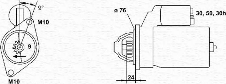 Magneti Marelli 943253133010 - Стартер autodnr.net