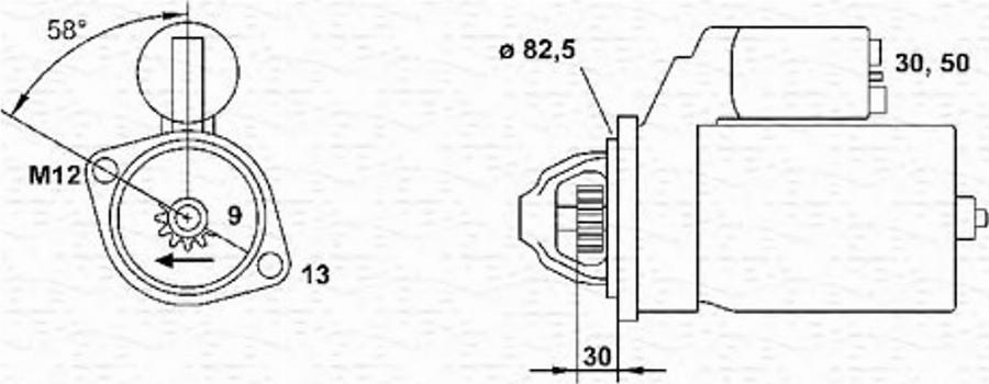 Magneti Marelli 943253150010 - Стартер avtokuzovplus.com.ua