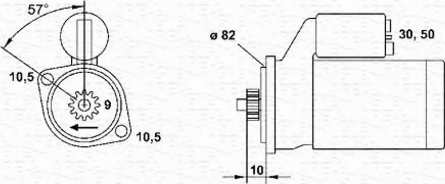 Magneti Marelli 943253175010 - Стартер autodnr.net