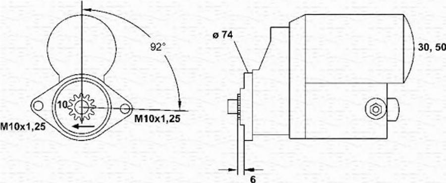 Magneti Marelli 943253186010 - Стартер autodnr.net