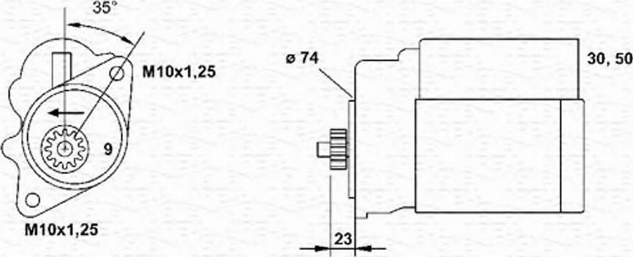 Magneti Marelli 943253216010 - Стартер autocars.com.ua