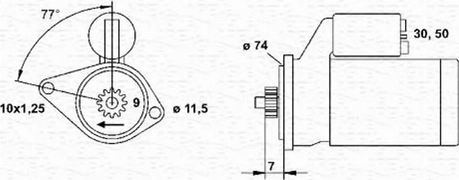 Magneti Marelli 943254003010 - Стартер avtokuzovplus.com.ua