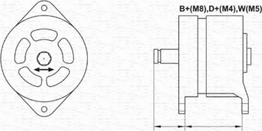 Magneti Marelli 943303100010 - Генератор autocars.com.ua