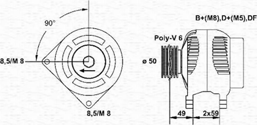 Magneti Marelli 943346002010 - Генератор autocars.com.ua