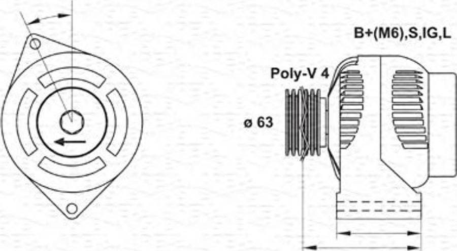 Magneti Marelli 943346008010 - Генератор autodnr.net