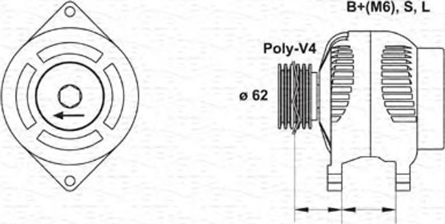 Magneti Marelli 943346016010 - Генератор autodnr.net