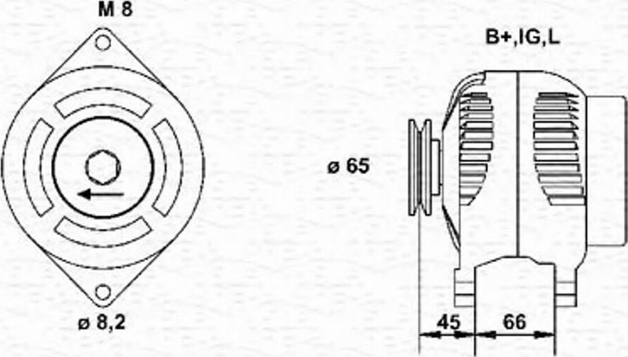 Magneti Marelli 943346024010 - Генератор autocars.com.ua