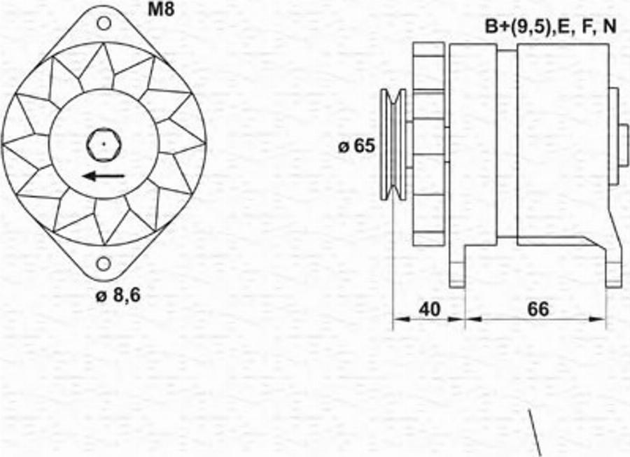 Magneti Marelli 943346026010 - Генератор autocars.com.ua