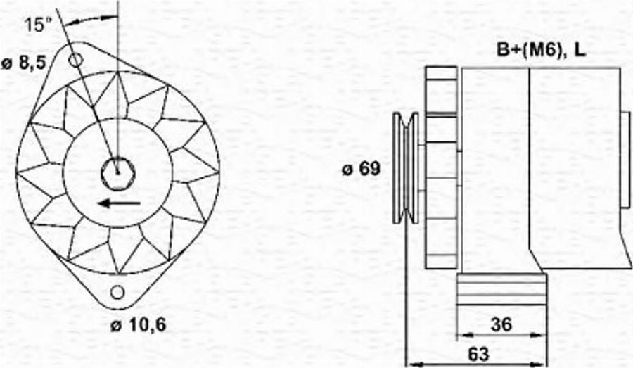 Magneti Marelli 943346033010 - Генератор autocars.com.ua