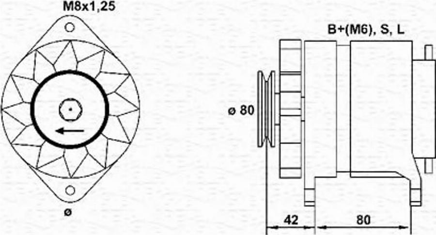 Magneti Marelli 943 34 604 001 0 - Генератор avtokuzovplus.com.ua