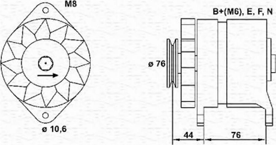 Magneti Marelli 943346066010 - Генератор autodnr.net