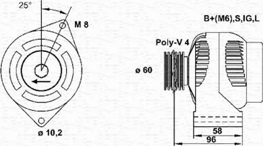 Magneti Marelli 943346172010 - Генератор autodnr.net