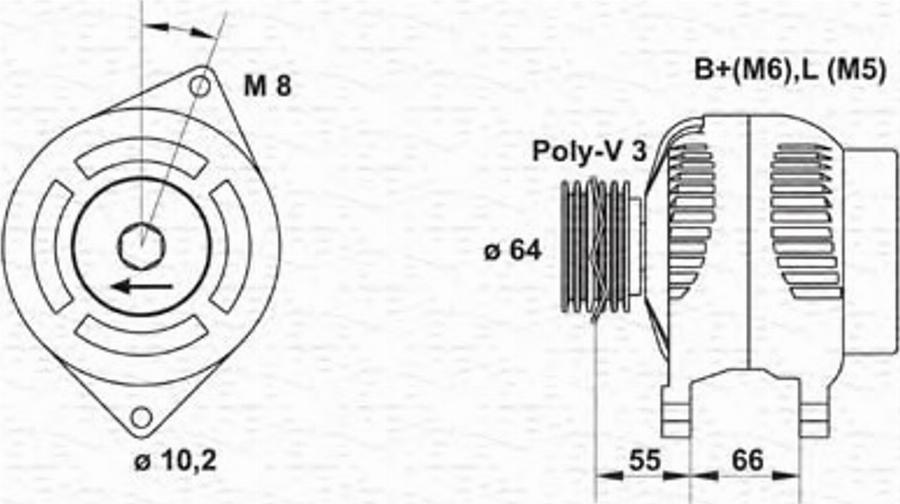 Magneti Marelli 943346198010 - Генератор autodnr.net