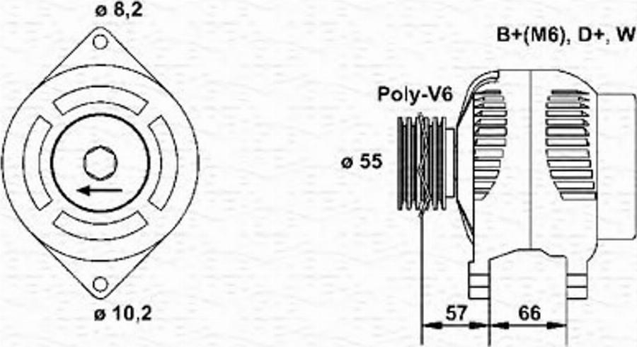 Magneti Marelli 943 34 620 001 0 - Генератор avtokuzovplus.com.ua