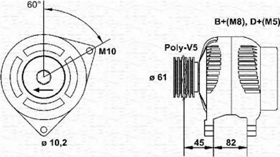 Magneti Marelli 943346206010 - Генератор autodnr.net