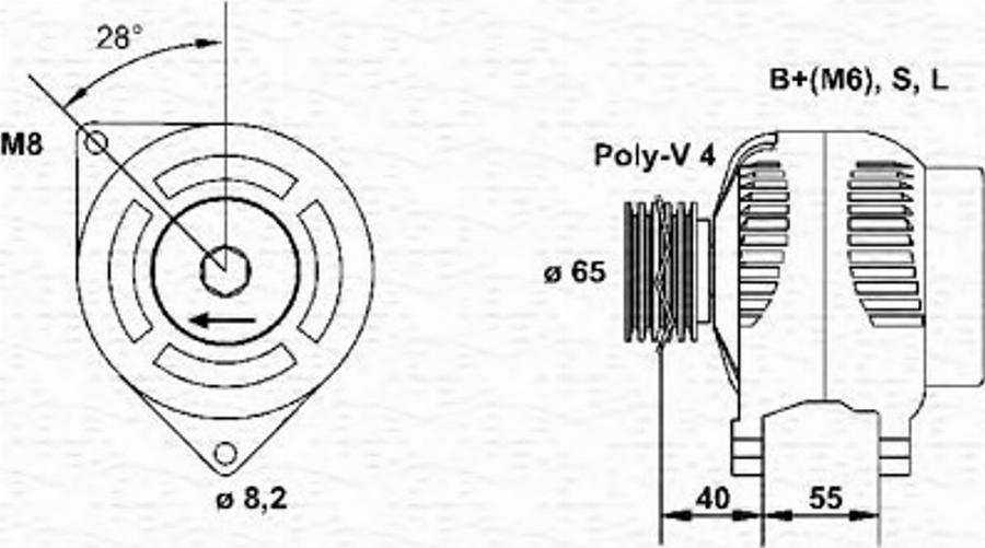 Magneti Marelli 943354003010 - Генератор autocars.com.ua