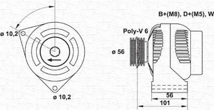 Magneti Marelli 943 35 402 201 0 - Генератор autodnr.net