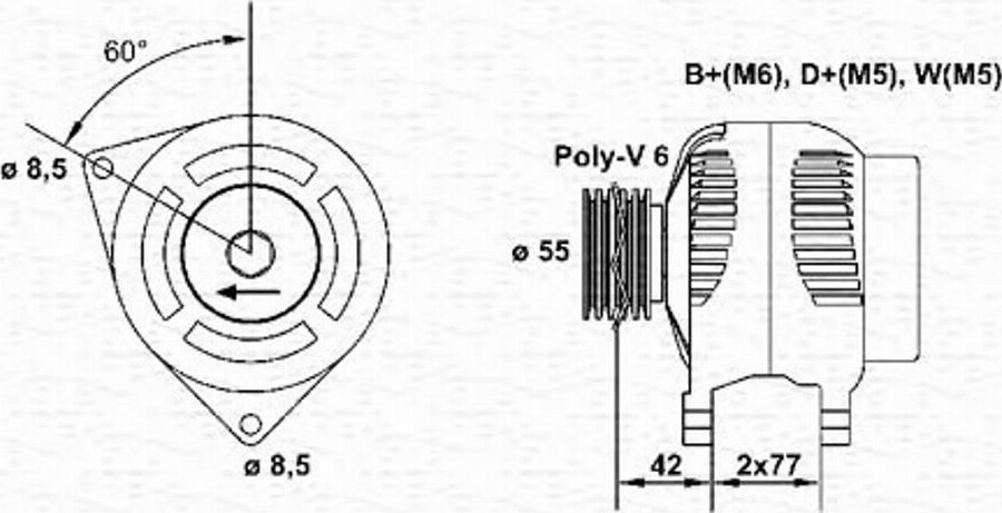 Magneti Marelli 943355005010 - Генератор autodnr.net