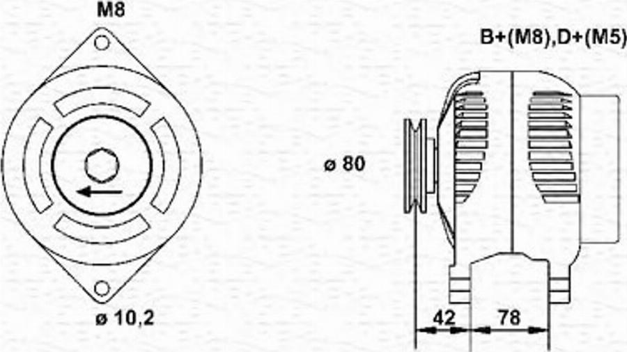 Magneti Marelli 943355029010 - Генератор autodnr.net