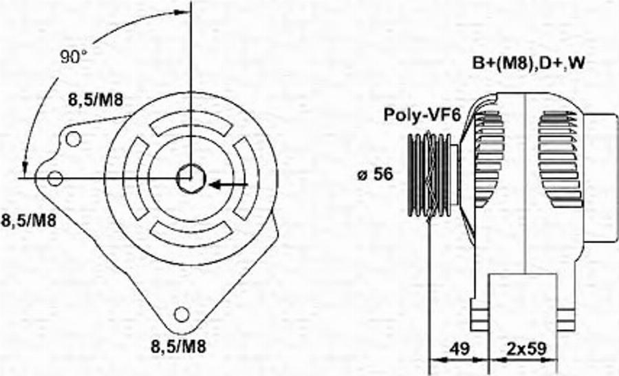 Magneti Marelli 943355030010 - Генератор autodnr.net