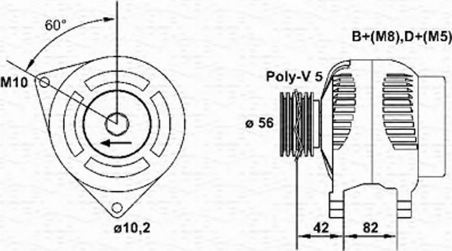 Magneti Marelli 943355045010 - Генератор autodnr.net