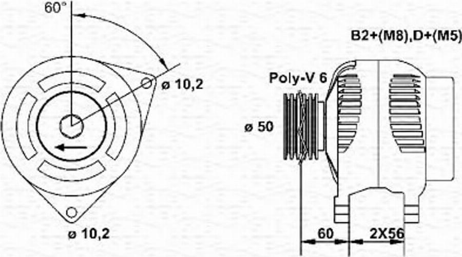 Magneti Marelli 943355048010 - Генератор autodnr.net