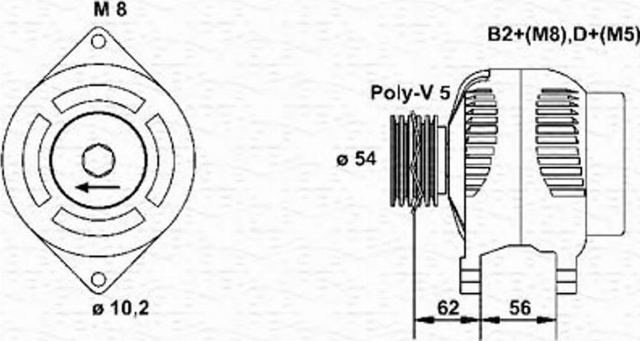 Magneti Marelli 943355049010 - Генератор autodnr.net