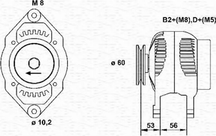 Magneti Marelli 943355050010 - Генератор autodnr.net