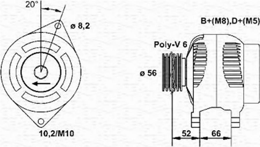 Magneti Marelli 943355057010 - Генератор autocars.com.ua