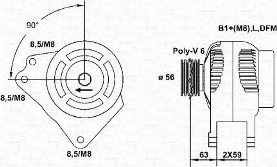 Magneti Marelli 943355062010 - Генератор autodnr.net