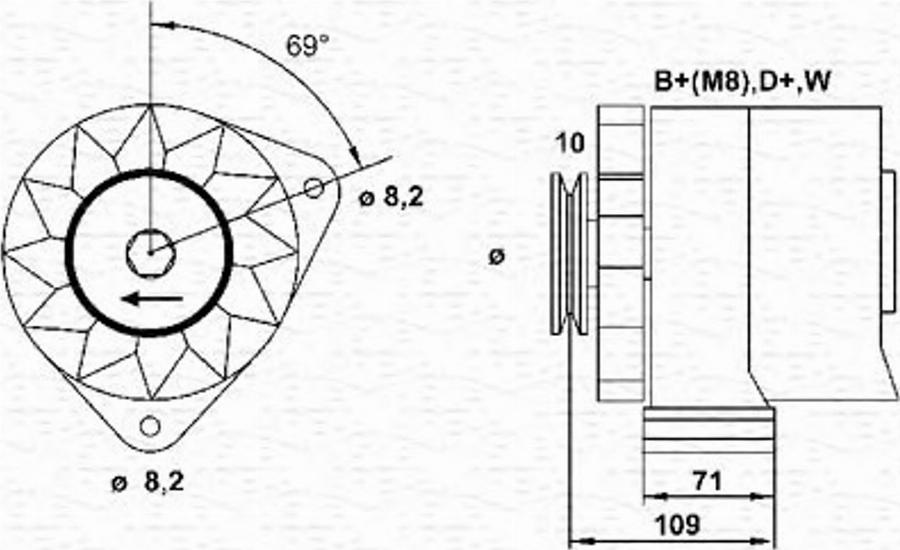 Magneti Marelli 943355083010 - Генератор autodnr.net