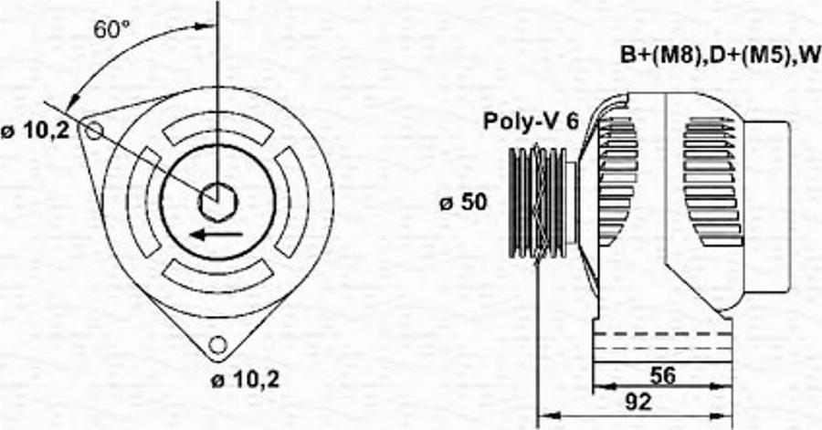 Magneti Marelli 943355087010 - Генератор avtokuzovplus.com.ua