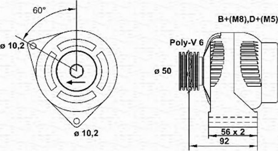 Magneti Marelli 943355088010 - Генератор avtokuzovplus.com.ua