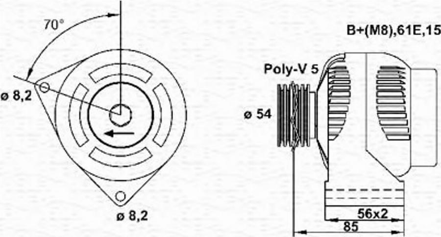 Magneti Marelli 943355098010 - Генератор autocars.com.ua