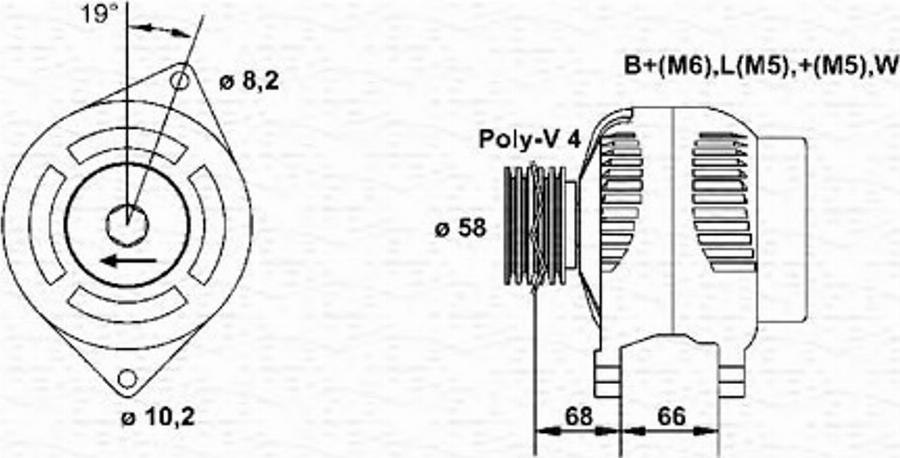 Magneti Marelli 943355105010 - Генератор autodnr.net