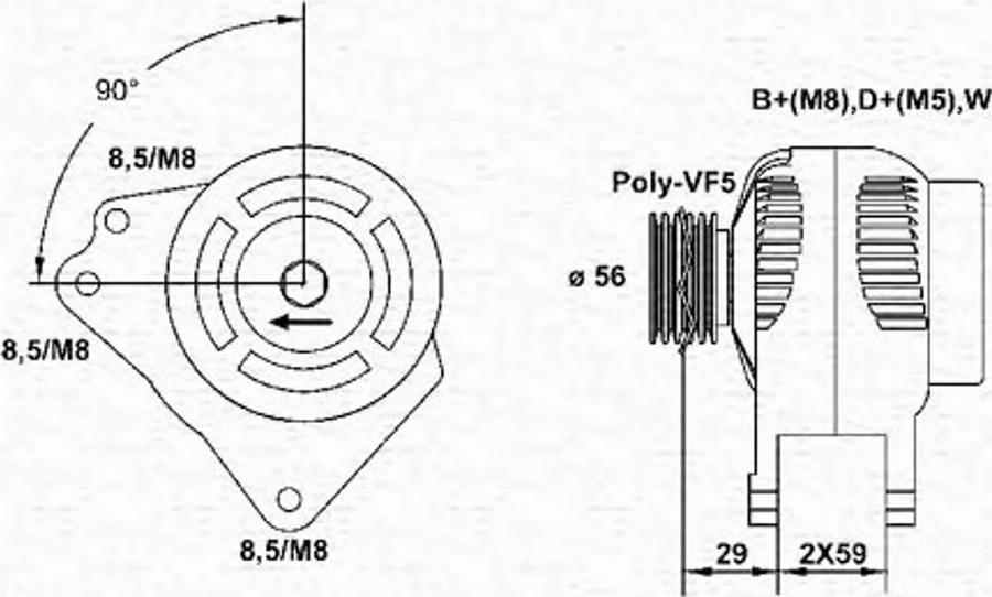 Magneti Marelli 943355117010 - Генератор autodnr.net