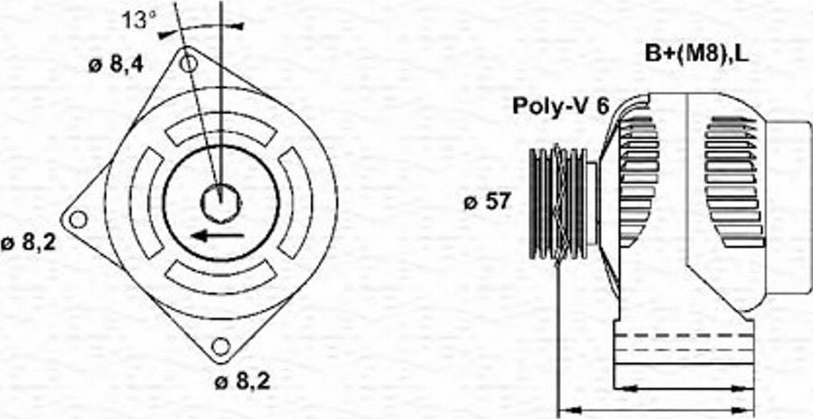 Magneti Marelli 943355123010 - Генератор autodnr.net