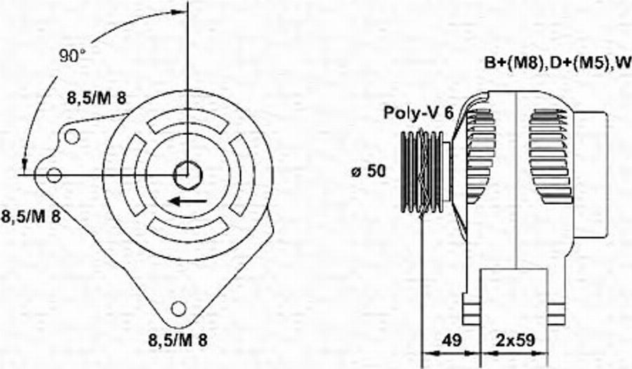 Magneti Marelli 943355131010 - Генератор autodnr.net