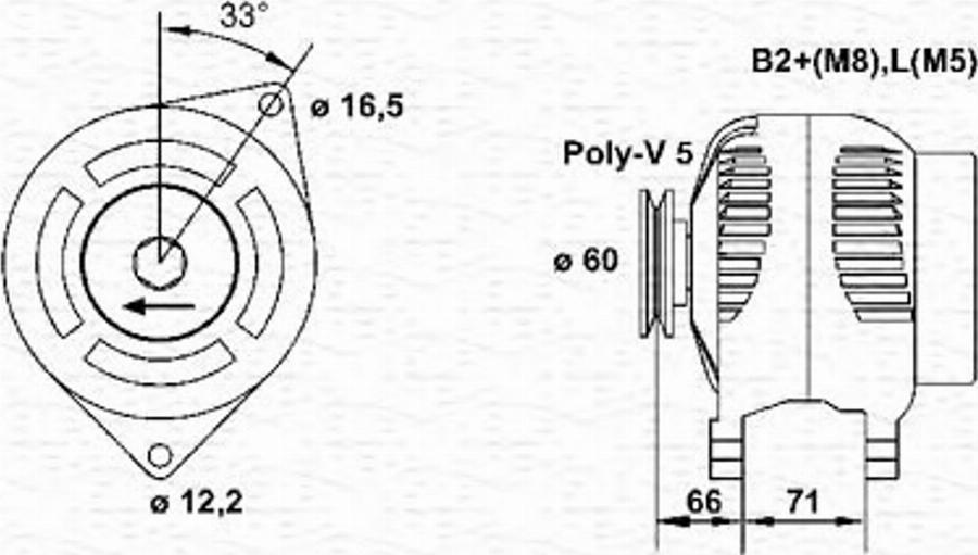 Magneti Marelli 943355147010 - Генератор avtokuzovplus.com.ua