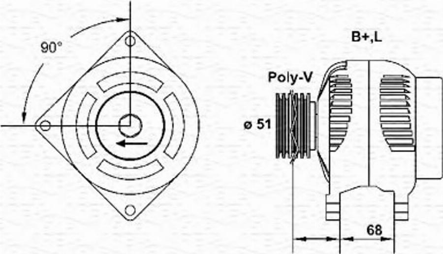 Magneti Marelli 943355194010 - Генератор autodnr.net