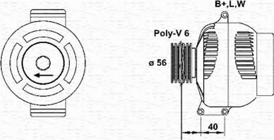 Magneti Marelli 943355196010 - Генератор autodnr.net