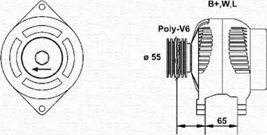 Magneti Marelli 943355213010 - Генератор autodnr.net