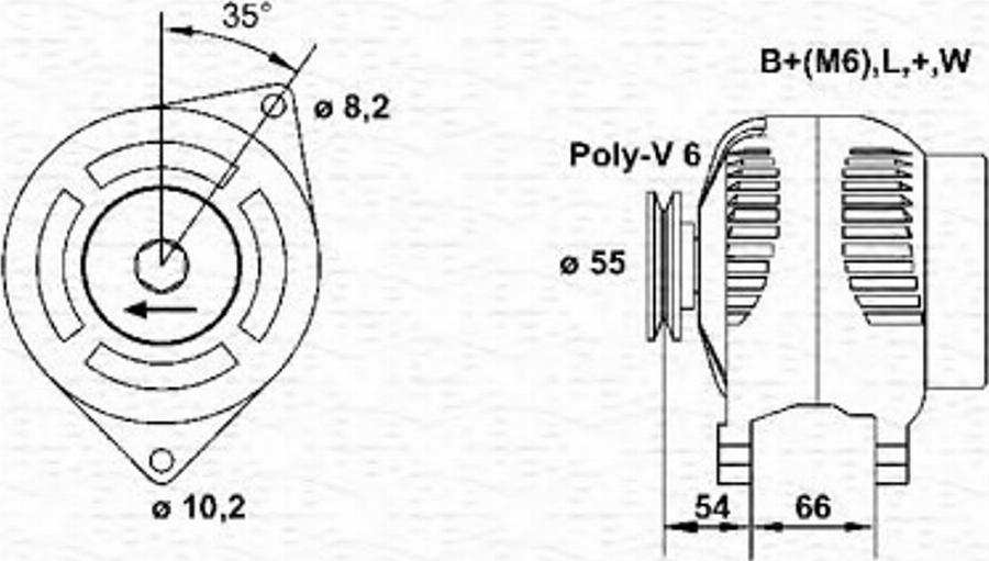 Magneti Marelli 943356102010 - Генератор avtokuzovplus.com.ua