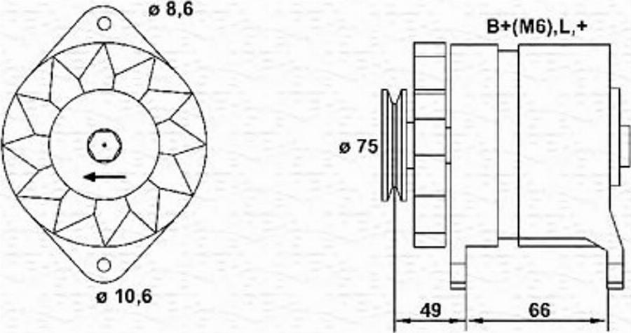 Magneti Marelli 943356106010 - Генератор avtokuzovplus.com.ua