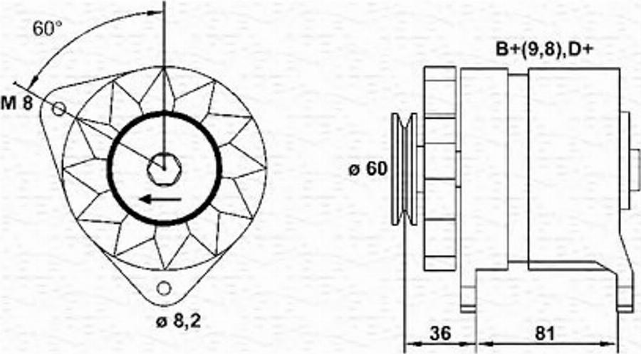 Magneti Marelli 943356118010 - Генератор avtokuzovplus.com.ua