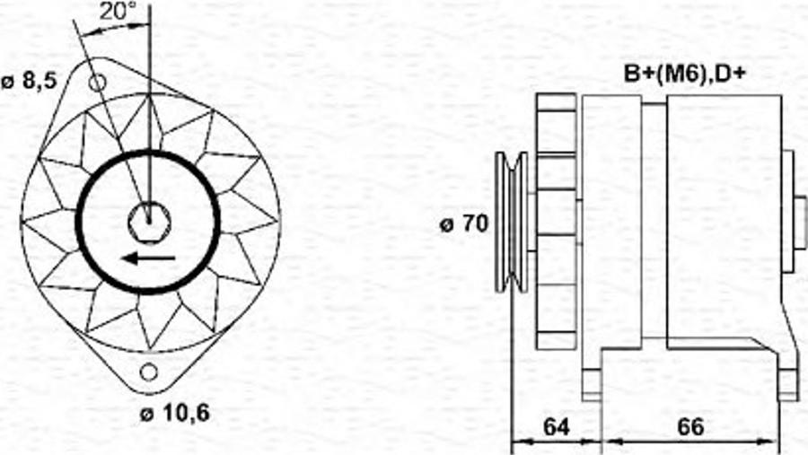 Magneti Marelli 943356146010 - Генератор autodnr.net