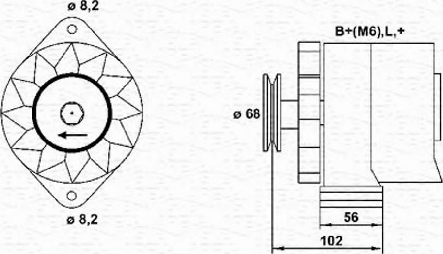 Magneti Marelli 943356157010 - Генератор autodnr.net