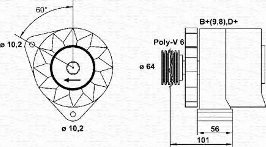 Magneti Marelli 943356206010 - Генератор autodnr.net